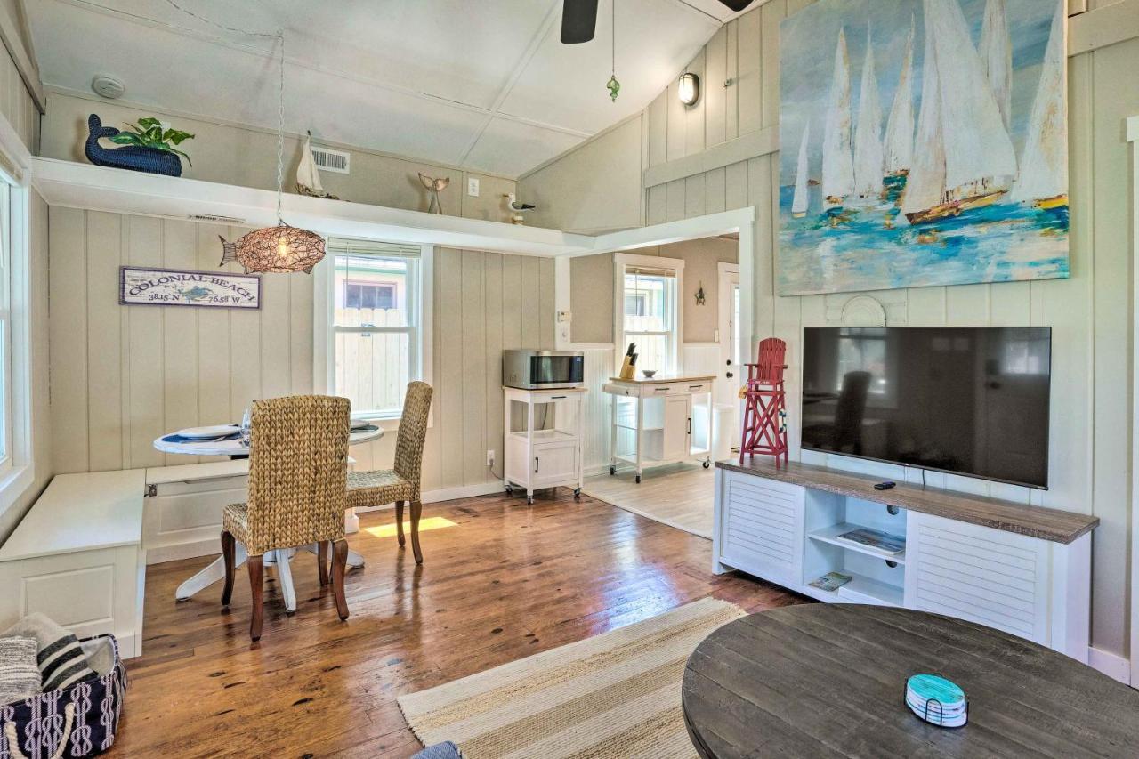 Chic Cottage With Private Yard Steps To Beach! Colonial Beach Esterno foto